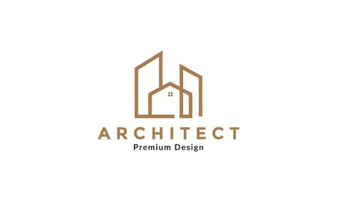 Lines modern home architecture logo vect... | Premium Vector #Freepik #vector #roof-icon #logo-illustration #abstract-symbol #house-line Modern Home Architecture, Building Logo, Architecture Logo, Home Architecture, Furniture Logo, House Logo, Illustration Abstract, Modern Architecture House, Logo Illustration