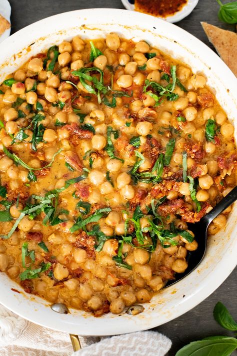 Marry Me Chickpeas Mediterranean Recipes Chickpeas, Marry Me Chick Peas Vegan, Savory Chickpea Recipes, Chickpea Chili Recipes, Easy Chickpeas Recipe Dinners, Chickpea Seasoning Recipes, Chickpea Vegetarian Recipes, Healthy Recipes Chickpeas, Marry Me Chickpeas Vegan