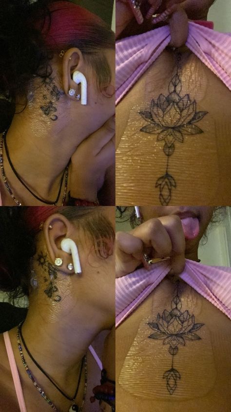 Aesthetic Tattoos Black Women, Spinal Tattoo Black Women, Tatoos Black Woman Back, Colorful Back Tattoos For Black Women, Back Tatoo For Black Women, Afrocentric Tattoos For Women, Black Girls Spine Tattoo, Aura Tattoos, Earthy Tattoos