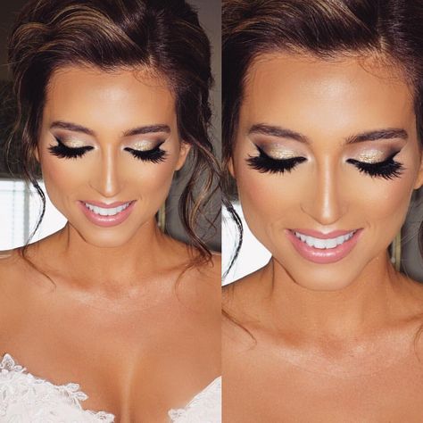 Makeup Brown Eyes, Airbrush Makeup Wedding, Make Up Diy, Amazing Wedding Makeup, Makeup Contouring, Pageant Makeup, Fall Wedding Makeup, Gorgeous Wedding Makeup, Wedding Hairstyles And Makeup