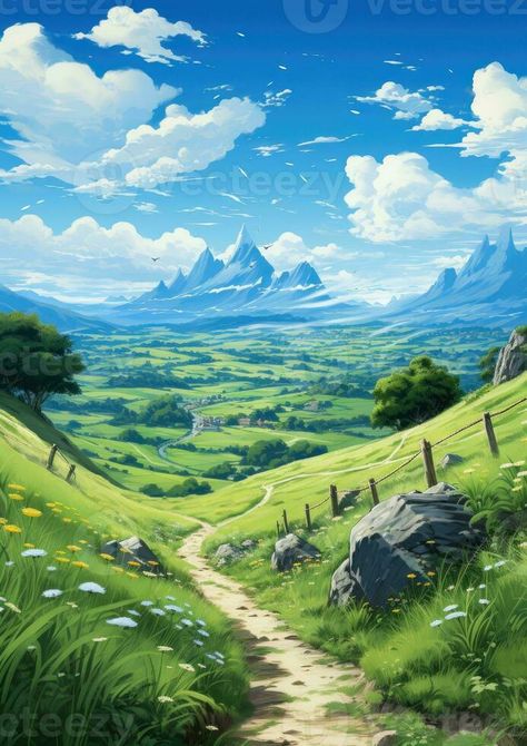 fabulous panorama landscape anime bright freedom inspiration wallpaper smartphone illustration Bright Anime Wallpaper, Bright Fantasy Art, Fantasy Landscape Concept Art, Fantasy Landscape Illustration, Fantasy Art Landscape, Fantasy Landscape Painting, Freedom Wallpaper, Fantasy Landscape Art, Smartphone Illustration