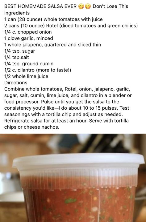 Salsa Canning Recipes, Mexican Salsa Recipes, Easy Salsa Recipe, Homemade Salsa Recipe, Homemade Sauce Recipes, Easy Salsa, Dip Recipes Easy, Mexican Food Recipes Easy, Homemade Salsa