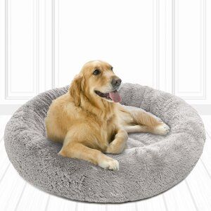 Best Friends By Sheri Shag Donut Luxury Plush Cuddler Doughnut | Wayfair Dog Friendly Backyard, Beds For Dogs, Donut Cat, Donut Bed, Pet Couches, Donut Dog Bed, Pet Barrier, Cat Cushion, Pet Sofa