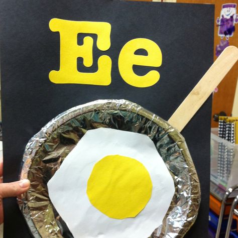 "E" is for enormous egg! E Crafts Preschool, Letter E Crafts, Letter E Art, Letter E Activities, Letter E Craft, Preschool Letter Crafts, Alphabet Crafts Preschool, Abc Crafts, Alphabet Letter Crafts