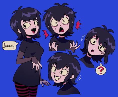 Animated Characters From Movies, Goth Characters Cartoon, Mavis Dracula, Hotel Transylvania, Cute Art Styles, Art Block, Art Inspiration Drawing, Funky Art, الرسومات اللطيفة