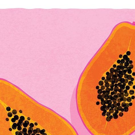 Rebecca Hollingsworth | Becca Kate Prints on Instagram: "Looking forward to the bank holiday weekend after a busy week! Not had time to illustrate something new so posting my pink papaya! . Hope you all have a lovely weekend! . . . . . . #drawing #foodillustration #illustration #designer #illustrator #foodillustrator #womenillustrators #illustrationoftheday #texture #papaya #papayaillustration #fruitillustration #femaleillustrator #illustrated_now #picame #womenofillustration #illustrationarti Papaya Graphic Design, Papaya Painting Acrylic, Simple Fruit Painting, Papaya Drawing, Papaya Illustration, Papaya Painting, Papaya Wallpaper, Weekend Drawing, Papaya Print