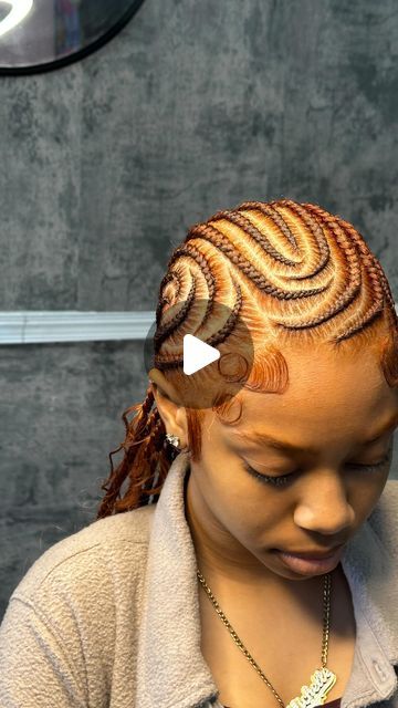 757Braider🦋 on Instagram: "Ginger babe🧡   April books are now open! Category: 16 stitch braids + curls  #bykmichele #757braids #757knotless #757feedins #757boxbraids #newportnewshair #newportnewsbraids #knotless #757hairstylist #757feedinsbraids #757cornrows #knotlessbraids" Braids Curls, Hoco Hair Ideas Curls, Hoco Hair Ideas Straight, Hoco Hair Ideas Short, Simple Prom Hair, Braided Prom Hair, Hoco Hair Ideas Down, Braided Cornrow Hairstyles, Stitch Braids