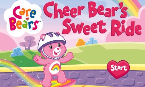 Care Bears: Cheer Bear's Sweet Ride | NuMuKi Care Bears Adventure In Care A Lot, Cheer Bear, Up Arrow, Care Bears, The Endless, Bubble Gum, Just Go, Bears, Thinking Of You