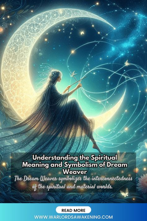 The Dream Weaver symbolizes the interconnectedness of the spiritual and material worlds. As the weaver of dreams, it bridges the gap between the conscious and unconscious realms, unveiling hidden truths and unveiling the mysteries of the soul. Hidden Truths, Dream Catcher Native American, Eastern Philosophy, Dream Weaver, Dream Symbols, The Weaver, Ancient Mythology, Dream Meanings, Material World