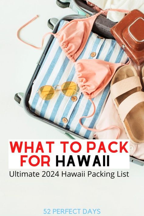 What to pack for Hawaii in 2024? This is the ultimate Hawaii travel packing list including clothes, favorite beach necessities, outfit suggestions and much more. Ideas for day trips and excursions as well as Hawaii travel tips. Pack For Hawaii, Holiday Packing Lists, Hawaii Packing List, Outfit Suggestions, Carry On Essentials, Vacation Packing List, Hawaiian Travel, Travel Packing List, Beach Necessities