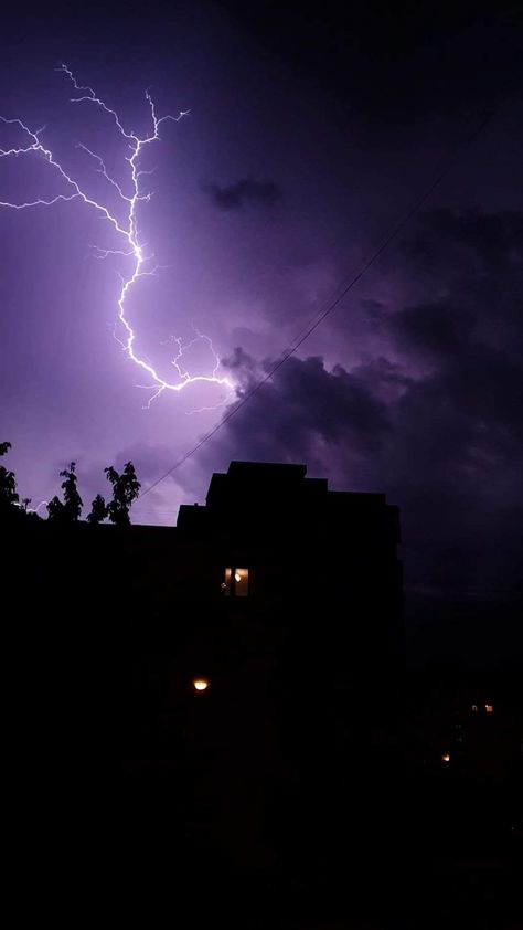 #thunder #storms #purple #night #peaceful Purple Thunder Aesthetic, Thunder Storm Aesthetic, Aesthetic Thunder, Purple Thunder, Purple Storm, Lightning Sky, Thunder And Lighting, Storm Wallpaper, Lighting Storms