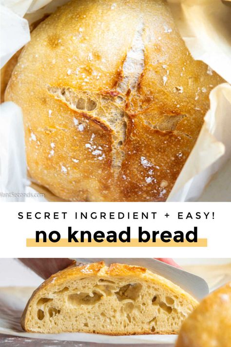 Bread Artisan, Knead Bread Recipe, Homemade Bread Recipes Easy, Homemade Bread Easy, Artisan Bread Recipes, Yeast Bread Recipes, Knead Bread, No Knead Bread, No Knead