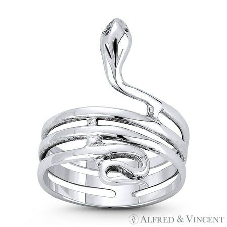 Snake ring silver