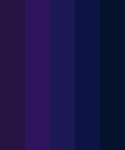 Dark Blue-Violets Color Palette Dark Purple Color Palette, Violet Color Palette, Purple Color Code, Navy Color Palette, Blue Shades Colors, Hexadecimal Color, Dark Color Palette, Purple Color Palettes, Midnight Blue Color