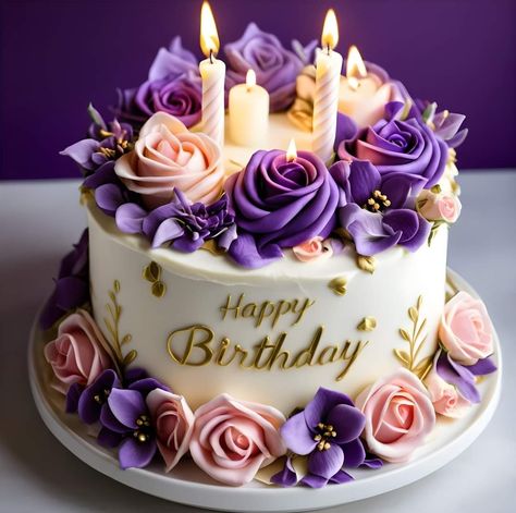 Adult Birthday Cake For Women, Adult Birthday Cake, Birthday Cake For Women, Cake For Women, Happy Birthday Flower Cake, Birthday Cake Images, Beautiful Happy Birthday, Happy Birthday Cake Images, Elegant Birthday Cakes