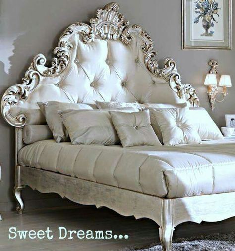 Swoon... Rococo, Large White, The Wall, Lamps, Silk, Bedroom, Bed, Wall, White