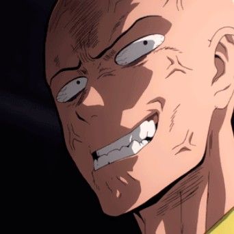 Saitama Angry Face, Saitama Angry, Saitama Pfp, Saitama With Hair, Man Expression, One Punch Man Icons, Wallpaper Comic, One Punch Man 2, Comic Wallpaper