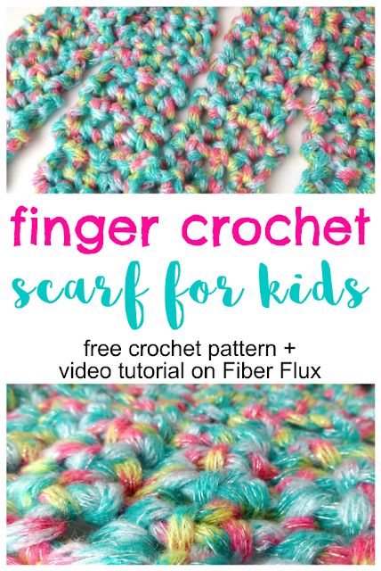 Crochet Scarf For Kids, Finger Knit Scarf, Finger Crochet, Diy Yarn Crafts, Finger Knitting, Hand Crochet Baby Blanket, Crochet Stitches For Beginners, Crochet For Boys, Scarf Crochet Pattern