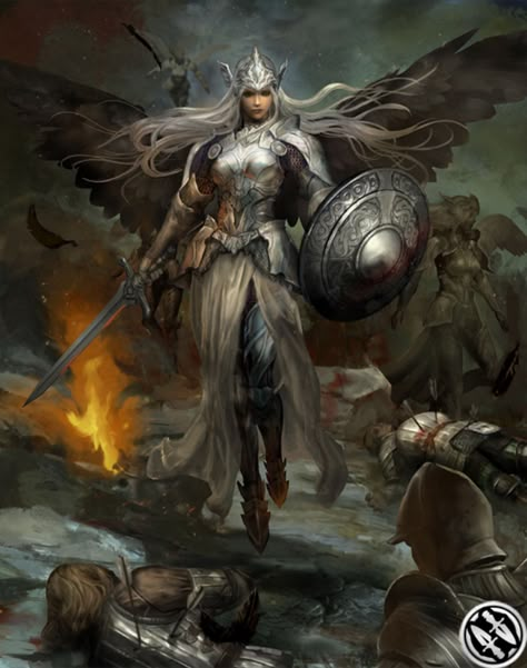 Valkyrie Art - Mobius Final Fantasy Art Gallery Angle Warrior, Dark Valkyrie, Biblical Drawings, Valkyrie Norse, Mobius Final Fantasy, Valkyrie Tattoo, Viking Cosplay, Warrior Goddess, Costume Making