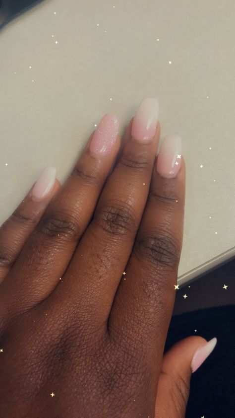 Pink And White Ombre Nails, White Ombre Nails, Clean Girl Nails, Pink And White Ombre, Pink White Nails, Ombré Nails, Girl Nails, White Ombre, Clean Girl