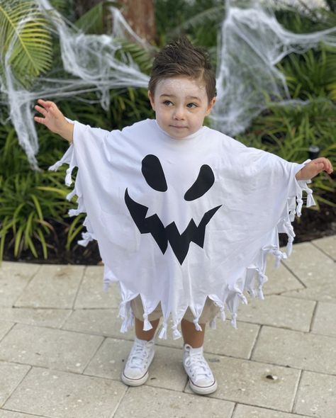 Holloween Costumes For Kids, Kids Grinch Costume, Kids Halloween Costume Ideas, Ghost Costume Kids, Easy Kids Costumes, Easy Diy Kids, Diy Baby Halloween Costumes, Halloween Diy Kids, Fun Halloween Outfits