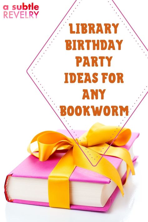 Are you a bookworm looking for a spectacular library birthday party idea? If so, you have come to the right place! Having a theme that displays what you love for your birthday party makes it extra special, and what is more magical than a vintage library setting surrounded by imagination for your party? Take a look at this article by A Subtle Revelry for more details on how to make that happen now! #libraryparty #librarybirthdayidea #bookwormparty birthdaypartyinalibrary Bookstore Birthday Party, Library Birthday Party Theme, Library Birthday Party, Summertime Sangria, Bookworm Party, Awesome Party Favors, Salon Party, Book Themed Party, Best Library