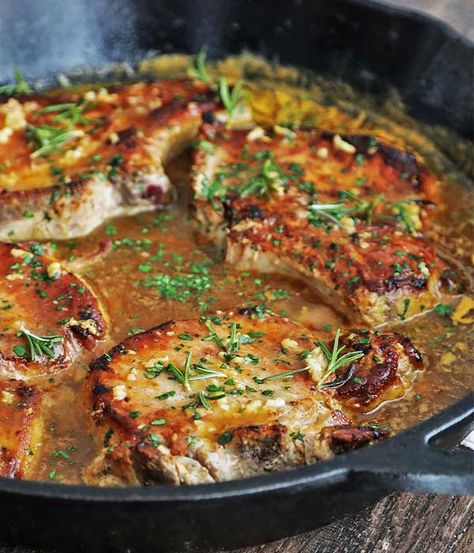 Pork Chops With Mushrooms, Autumn Meals, Beef Entrees, Dijon Sauce, Food Bites, Pork Chop Recipes Baked, Pork Chop Dinner, Pork Ham, Orange Citrus