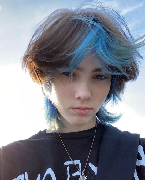 Hair Idea, Hair, Blue