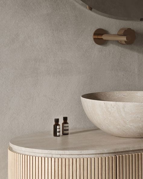 Bad Inspiration, Beige Bathroom, Bathtub Design, Bathroom Design Inspiration, Toilet Design, Bathroom Inspiration Decor, Minimalist Bathroom, Architecture Visualization, House Bathroom