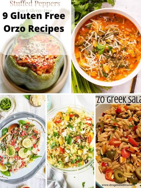 If you’re craving some orzo but you are on a gluten free diet or have celiac disease, fear not! Here are some amazing gluten-free orzo recipes to inspire you and are great in soup too. In this post I’ll also discuss what orzo is and which is healthier, orzo or rice! Gluten Free Orzo Recipes, No Carb Pasta, Gluten Free Orzo, Lemon Orzo Salad, Orzo Soup Recipes, Greek Orzo, Greek Orzo Salad, Recipes Greek, Avgolemono Soup