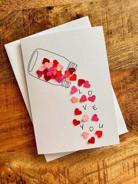 Handmade Cards For Boyfriend, Diy Cards For Boyfriend, Card Valentines Day, Handmade Gifts For Boyfriend, Card Design Handmade, Love Scrapbook, Personalised Gifts Diy, Birthday Gifts For Boyfriend Diy, Diy Birthday Gifts For Friends