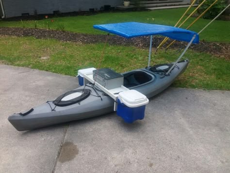 Fishing Boat Accessories, Kayak Fishing Setup, Kayak Fishing Diy, Kayak Storage, Kayaking Gear, Kayak Camping, Kayak Accessories, Fishing Diy, Fishing Techniques