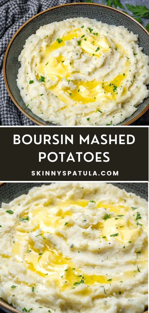 Boursin Mashed Potatoes Boursin Mashed Potatoes, Boursin Cheese Recipes, Boursin Recipes, Best Mashed Potatoes, Boursin Cheese, Potato Recipes Side Dishes, Potato Sides, Mashed Potato Recipes, Potato Side Dishes