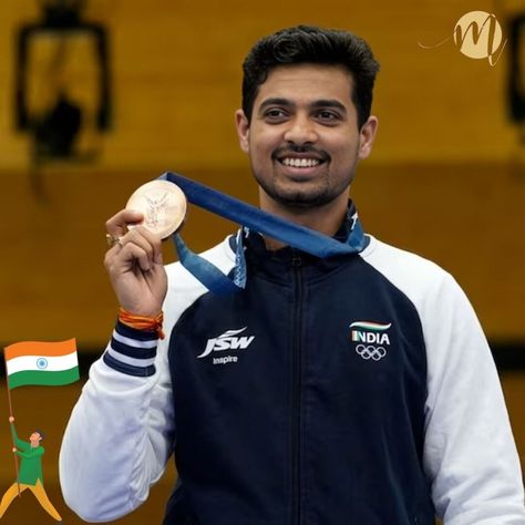 🏅🎉 Congratulations Swapnil Kusale! 🎉🏅
🎯🥉 Bravo, Swapnil Kusale! 🥉🎯

Mano Amiga Integrated Services Pvt Ltd congratulates Indian shooter Swapnil Kusale on winning the bronze medal in the men's 50m rifle 3 positions final at the Paris 2024 Olympics!🏅
Your dedication, precision, and hard work have brought pride to our nation. Your achievement inspires us all to aim high and stay focused. 🎯
#SwapnilKusale #BronzeMedal #Paris2024 #Olympics #IndianPride #ManoAmiga #Inspiration #ShootingChamp Olympic Food, Paris Olympics 2024, Olympics 2024, 2024 Olympics, India Inspired, Paris Olympics, Olympic Medals, Sports Figures, Workout Regimen