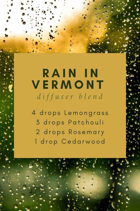 Lemongrass Essential Oil Blends, Lemongrass Diffuser Blend, Aveda Essential Oil Recipe, Patchouli Diffuser Blend, Patchouli Essential Oil Blends, Rosemary Diffuser Blends, Rain Essential Oil Blend, Rain Diffuser Blend, Rain Diffuser