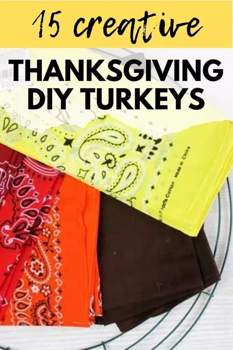 Who says only kids get to have fun decorating for Thanksgiving? Check out these quick and budget friendly Thanksgiving turkey decorating ideas for the home, classroom or thanksgiving dinner table. #thanksgivingdecorations #thanksgivingcrafts #turkeycrafts Thanksgiving Centerpieces Kids, Turkey Decorations Diy, Decorating For Thanksgiving, Wooden Turkey, Turkey Napkins, Turkey Project, Diy Turkey, Turkey Wreath, Crafts For Preschoolers