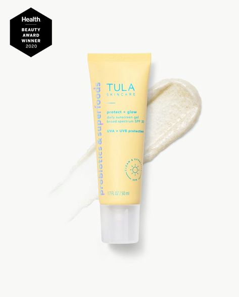 Perfect Skin Routine, Probiotic Skin Care, Best Spf, Gel Sunscreen, Tula Skincare, Daily Sunscreen, Suncare, Skin Routine, Mineral Sunscreen