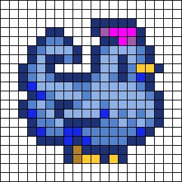 Alpha pattern #46855 | BraceletBook Stardew Valley Bracelet Pattern, Pixel Art Pattern Stardew Valley, Stardew Valley Crochet Blanket, Stardew Valley Duck, Stardew Valley Kandi Pattern, Stardew Valley Pattern, Stardew Alpha Pattern, Stardew Valley Alpha Pattern, Chicken Stardew Valley