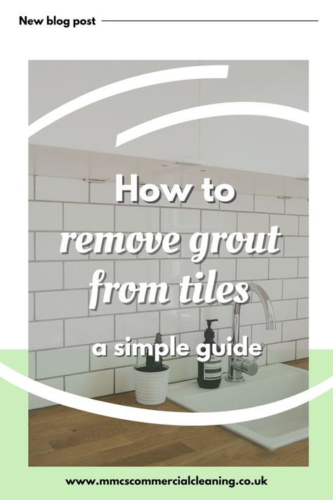 Discover how to remove grout from tiles and freshen up your bathroom with our simple guide. #RemoveGrout How To Remove Grout From Tile, Remove Grout From Tile, Removing Grout From Tile, How To Remove Grout, Floor Grout, Tile Removal, Clean Tile Grout, Grey Grout, White Bathroom Tiles