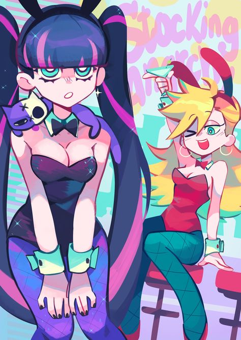 Panty Anarchy, Stocking Anarchy, Kawaii Monster, Panty And Stocking Anime, Panty And Stocking, Cute Art Styles, Cartoon Art Styles, Pretty Art, Anime Character Design