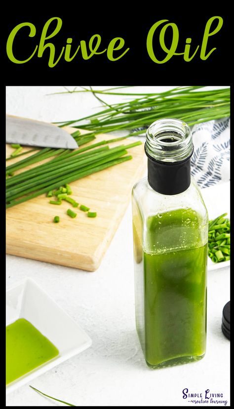 This homemade chive oil is a quick and easy way to preserve the fresh flavours of your homegrown chives.  https://simplelivingcreativelearning.com/homemade-chive-oil/ Preserve Herbs, Grilled Vegetable Skewers, Garlic Aioli Recipe, Dandelion Oil, Bbq Dry Rub, Vegetable Skewers, Preserving Herbs, Baking Crafts, Aioli Recipe