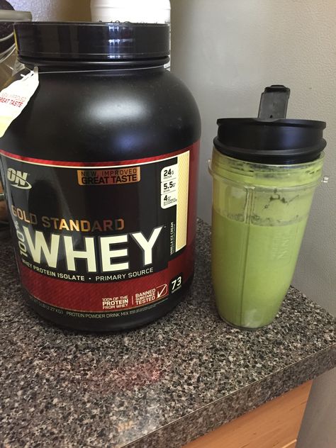 Whey Protein Fake Story, Whey Recipes, Gold Standard Whey Protein, Banana Almond Butter, Low Carb Smoothie, Gym Protein, Almond Butter Chocolate, Gold Standard Whey, Green Gym