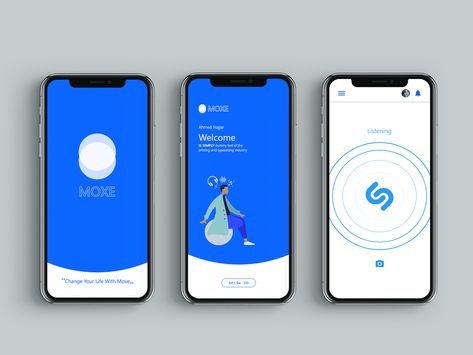 splash screen / welcome / Search via Shazam by Ahmed Najjar App Splash Screen Animation, App Welcome Screen, Splash Screen Ui Design, Splash Page Design, Splash Screen Design, Ux Design Mobile, Journal App, Splash Screen, Splash Page