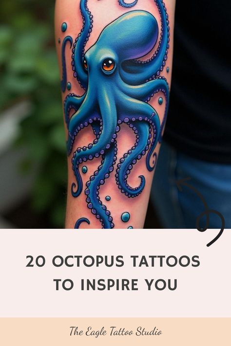 20 Octopus Tattoos to Inspire You Octopus Tattoo Ideas, Unique Wrist Tattoos, Traditional Tattoo Inspiration, Octopus Tattoo Design, Octopus Tattoos, Octopus Design, Raven Tattoo, Octopus Tattoo, Ink Inspiration