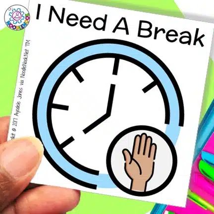 Break Cards For Students, I Need A Break, Cards For Students, Social Skills For Kids, Calm Down Corner, Student Behavior, Feeling Frustrated, Need A Break, Self Regulation