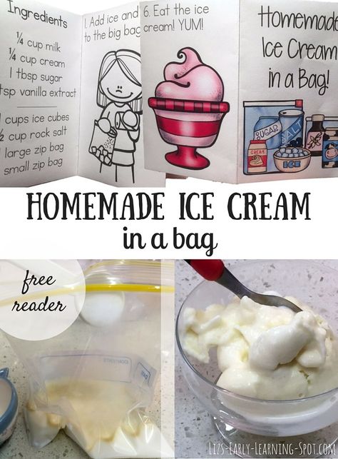 Ice Cream Classroom, Ice Cream In A Bag, Preschool Cooking, Science Experience, Icecream In A Bag, Easy Homemade Ice Cream, Fun Ice Cream, Cooking In The Classroom, Making Homemade Ice Cream