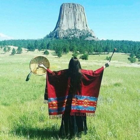 Proud Native Americans (@proud_native_am) on X Native Artwork, Devils Tower, Native American Paintings, Indigenous Peoples Day, Native American Clothing, Warm Springs, Native American Photos, Indigenous Americans, Indigenous Culture