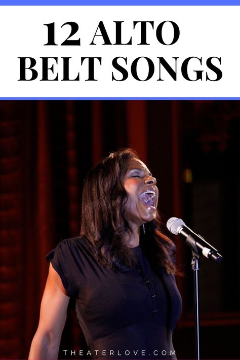 The best alto belting songs! #theater #musicaltheater #alto Alto Voice Songs, Songs For Alto Singers, Alto Audition Songs, Belting Songs, Acting Auditions Monologues, Singing Warm Ups, Theatre Tips, Musical Theatre Songs, Alto Voice