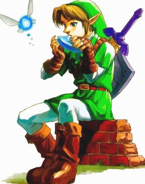 Link - Ocarina of Time Link Poses, Zelda Merch, Link Reference, Link Zelda Art, Link Fan Art, Oot Link, Ocarina Of Times, Zelda Funny, Link Art