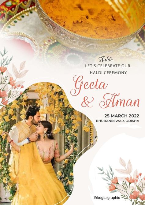 Haldi Ceremony Flex Banner PSD Photoshop File Download for Free #haldi #ceremony #photoshopfile #templates #freepsd #psd #rkdgtalgraphic #haldiceremony #photoshop Wedding Ceremony Design, Wedding Banner Design, Flex Banner Design, Flex Banner, Wedding Photoshoot Props, Ceremony Design, Wedding Illustration, Haldi Ceremony, Wedding Banner